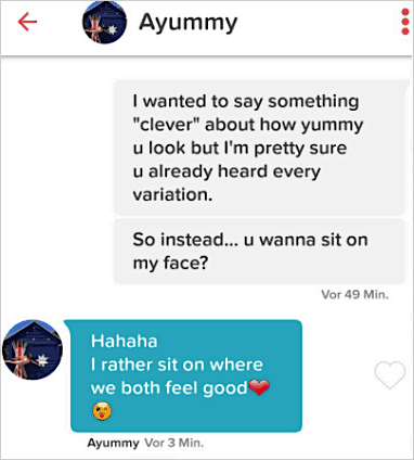 tinder pickup lines example 3