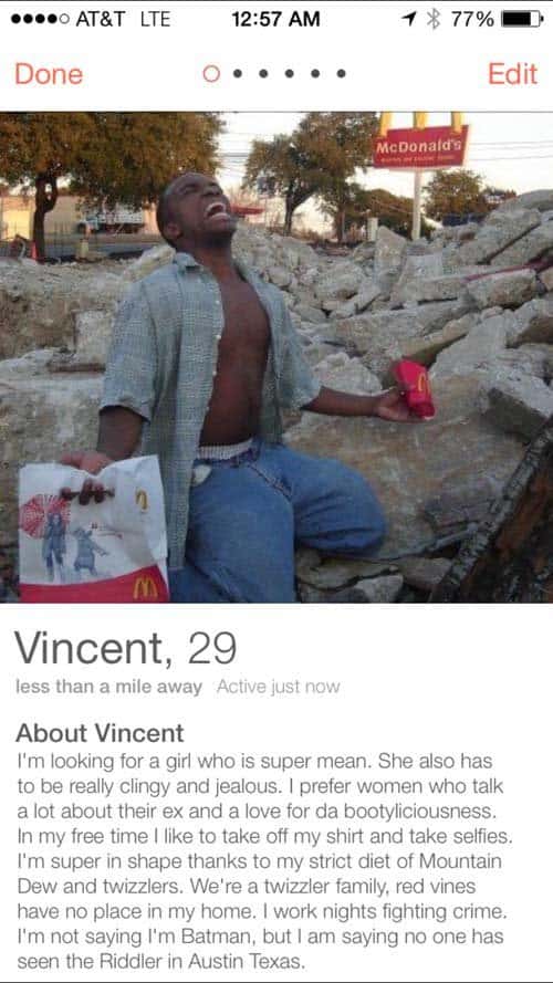 Ever bio best tinder The 7