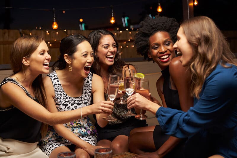 Girls enjoying a night out