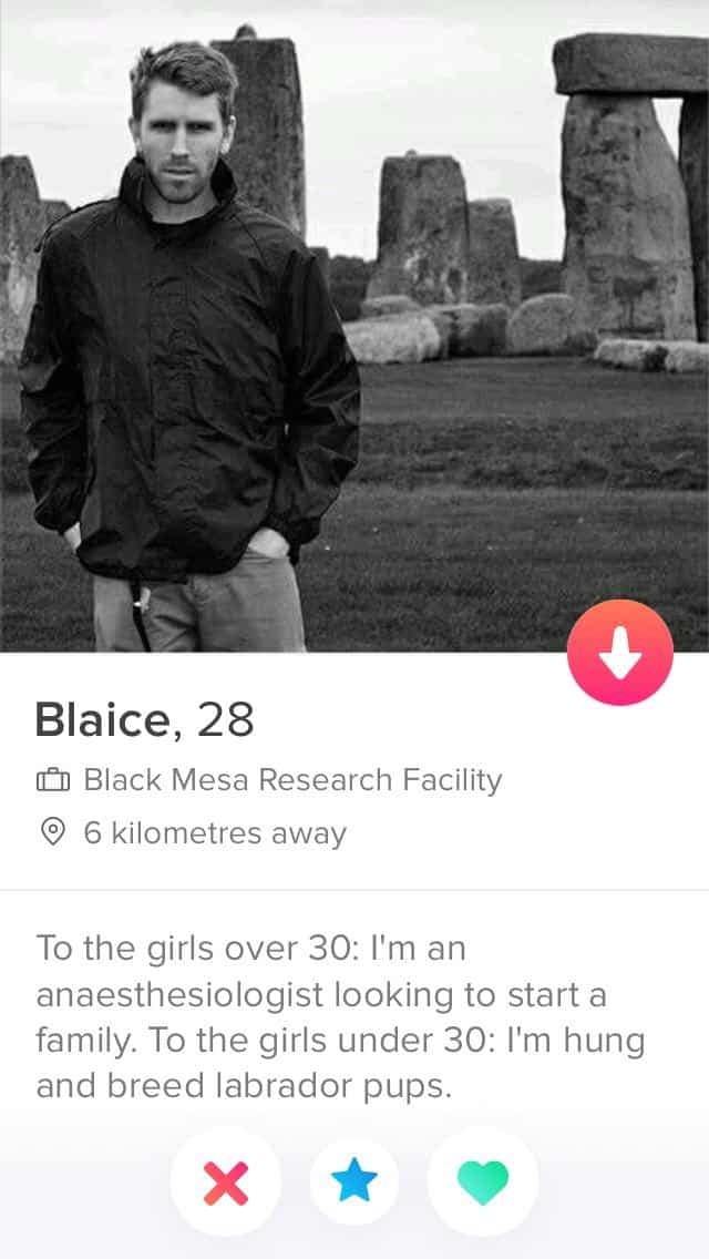 clever tinder bios