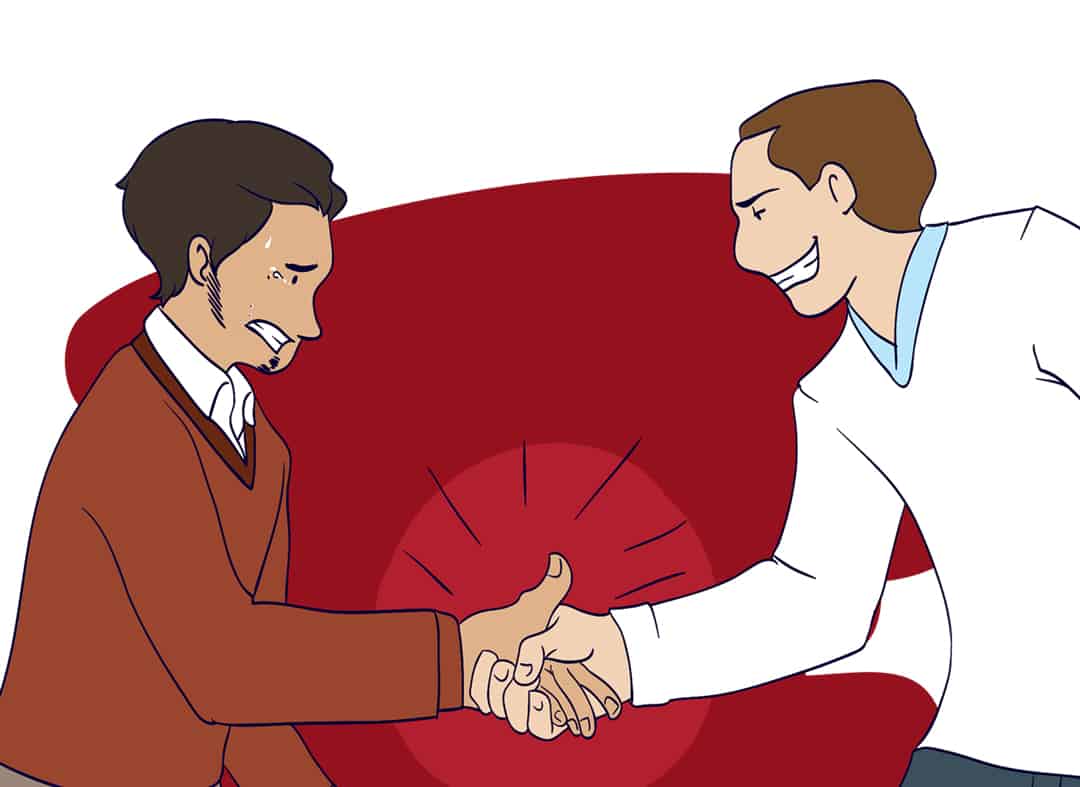 How to have a great handshake step 4