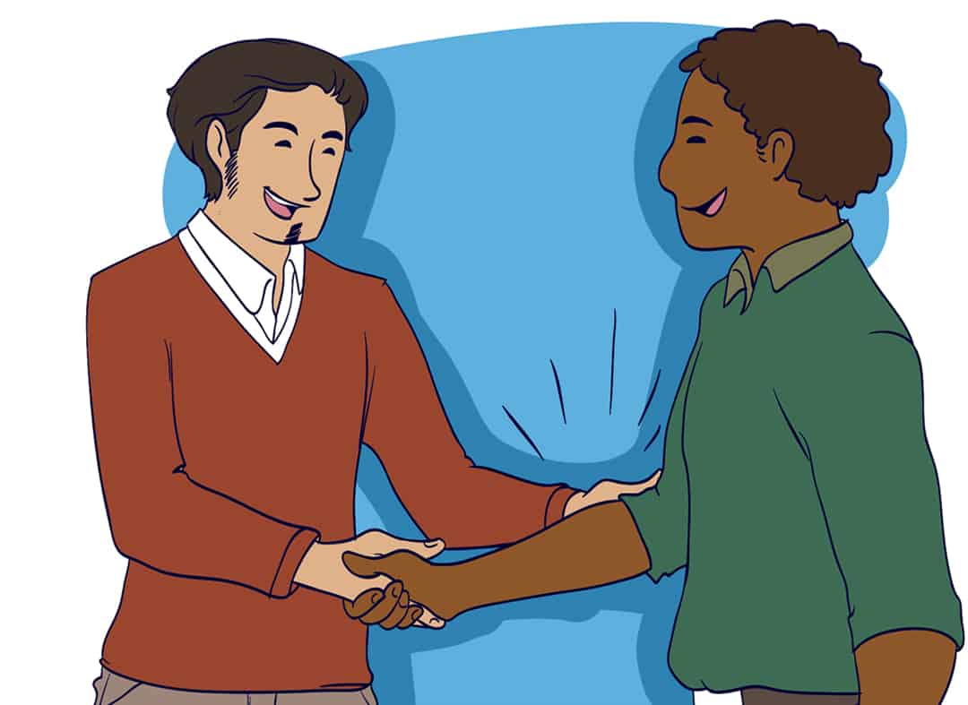 How to have a great handshake step 5