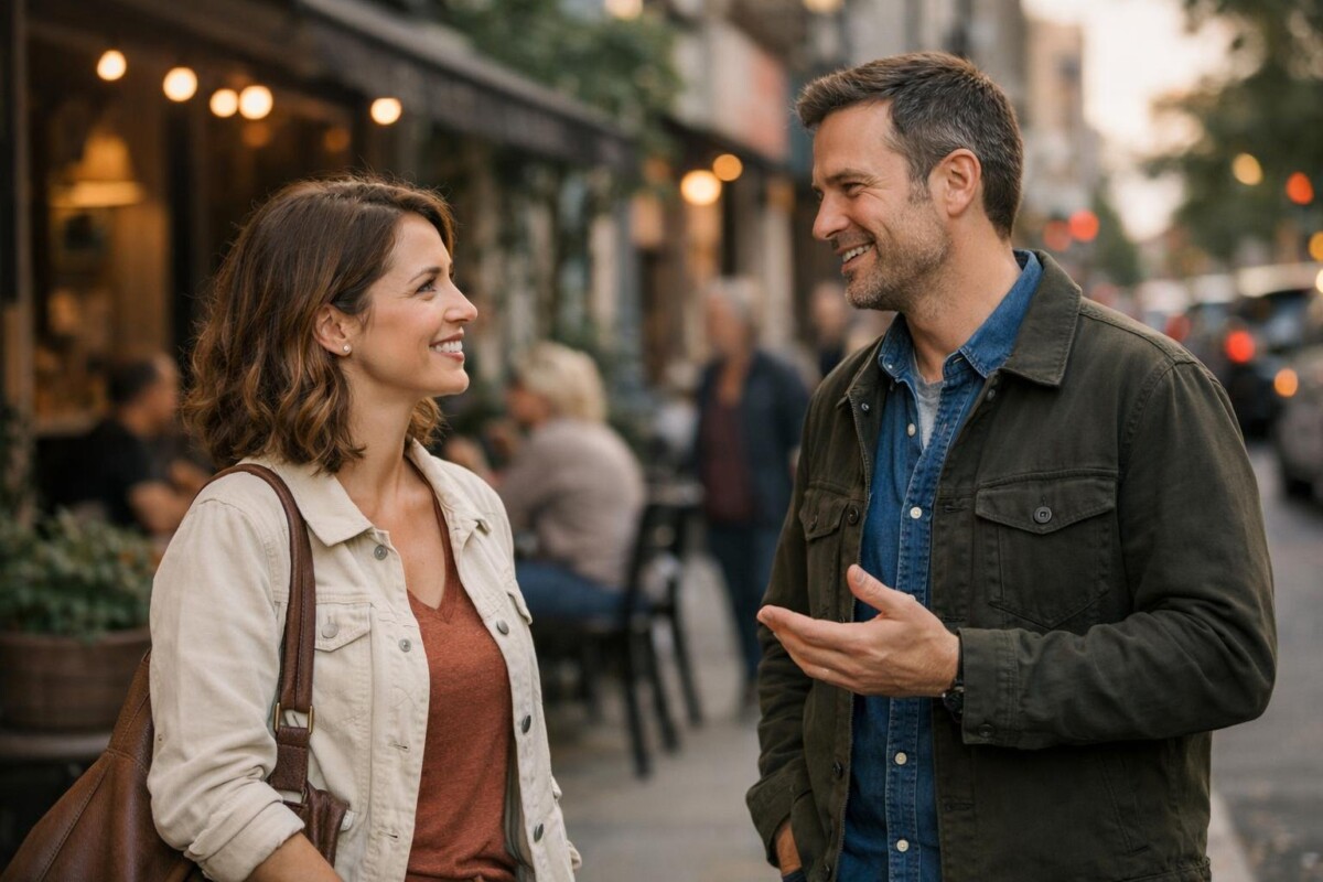 Approach a woman on the street advice with confident body language and natural conversation