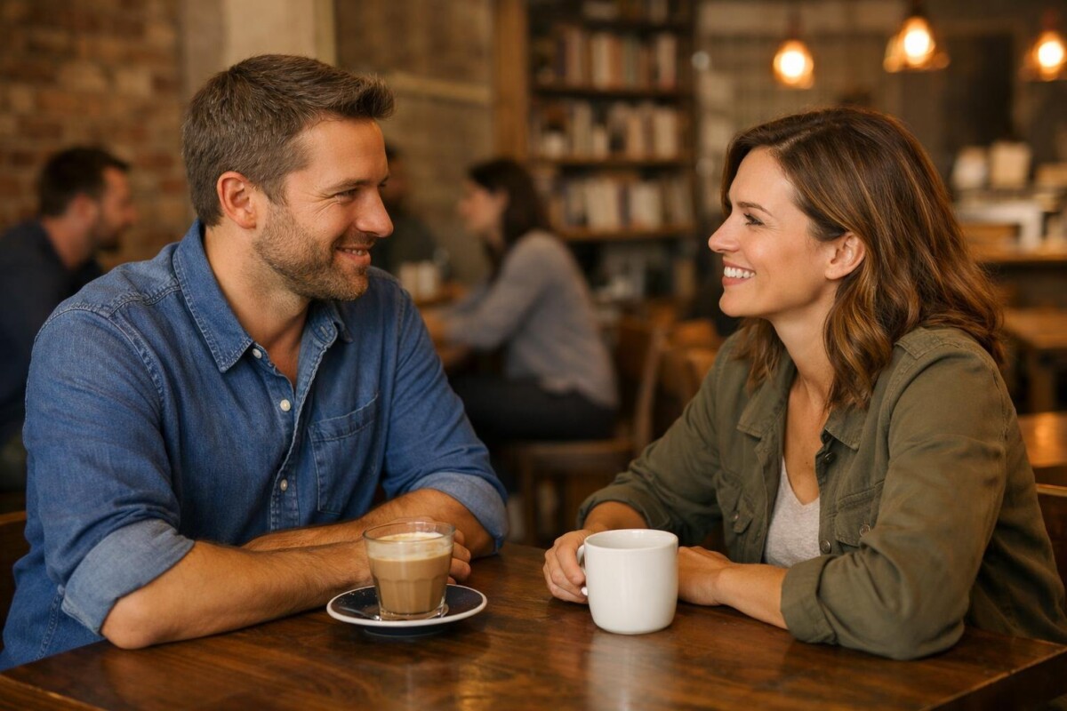 Overcome approach anxiety advice with confident body language and natural conversation