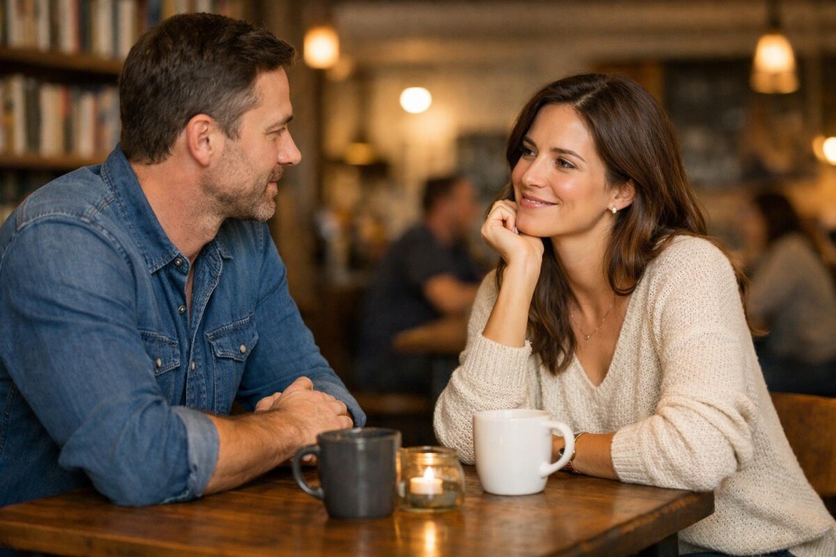 Building a deep connection with a woman advice with confident body language and natural conversation